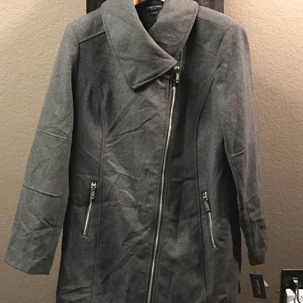 Kenneth Cole zip up pea coat extra large